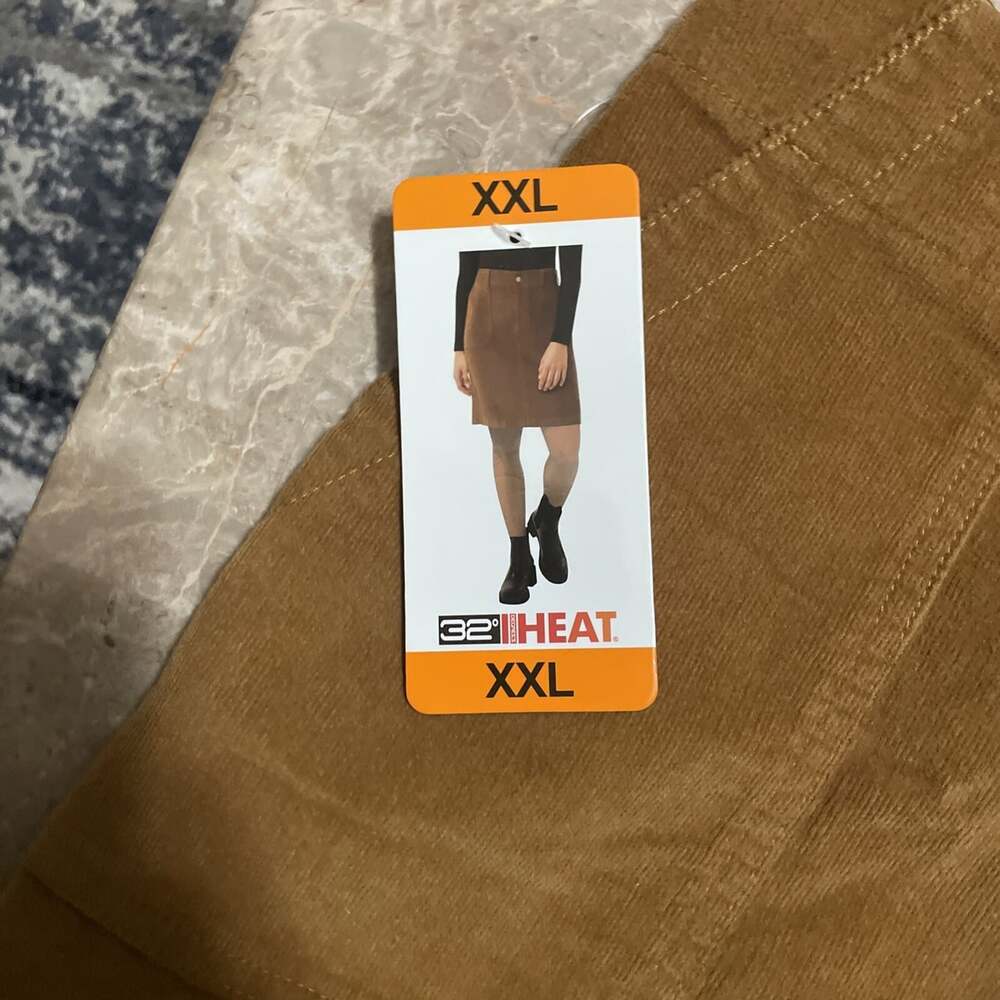 32 Degrees Ladies Corduroy Skirt/ Yellow XXL FY24